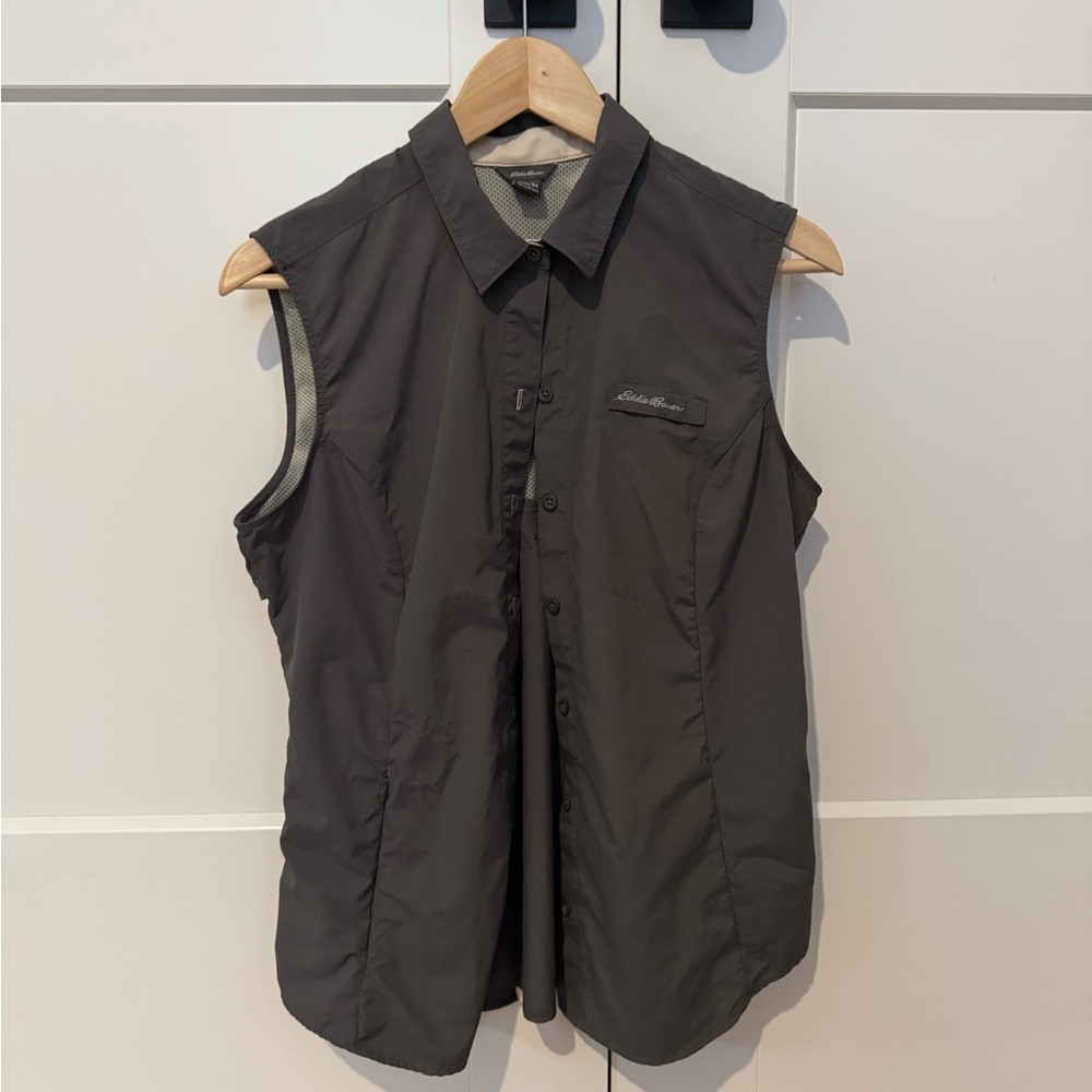 Eddie Bauer Women’s Sleeveless Shirt Tailored Fit